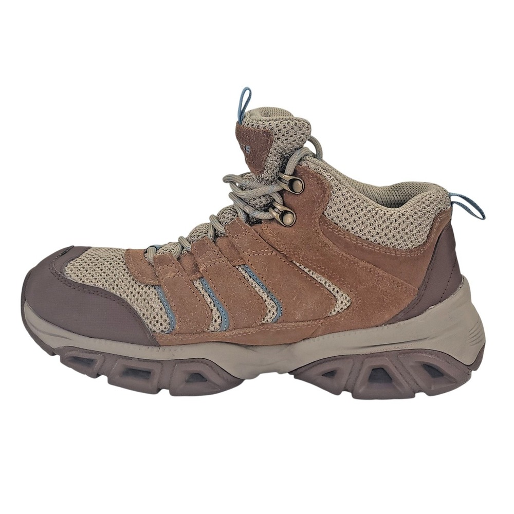 Skechers Women's Glide Step Atlanta Hiking Shoes Size 8.5 Brown Leather - Picture 5 of 12